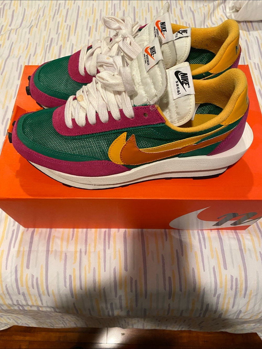Nike Sacai x LD waffle pine green size 10 - Picture 3 of 8